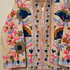 Flower Jute Suzani jacket
