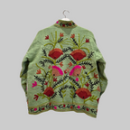 Flower Jute Suzani jacket