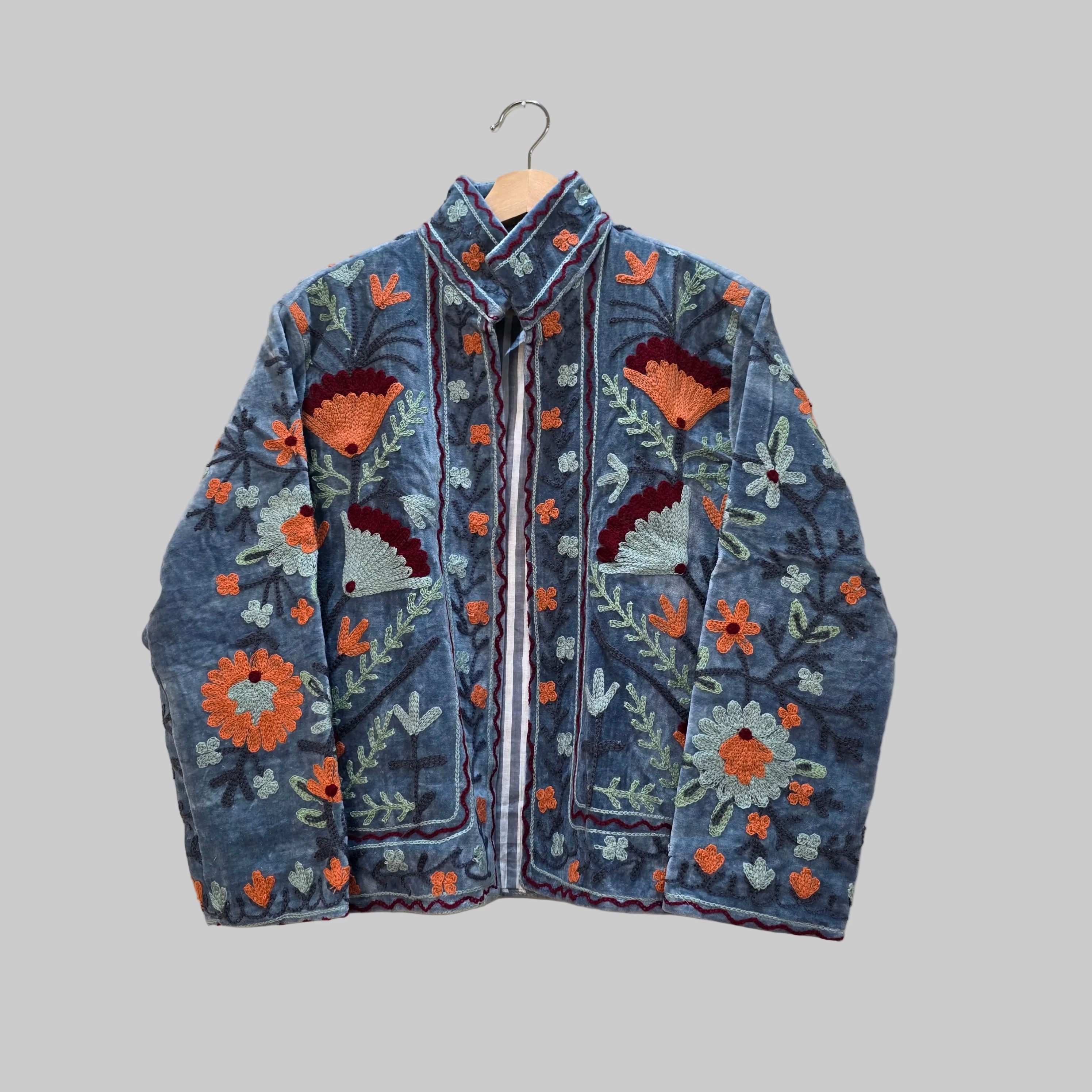Flower Velvet Suzani jacket