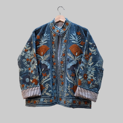 Flower Velvet Suzani jacket