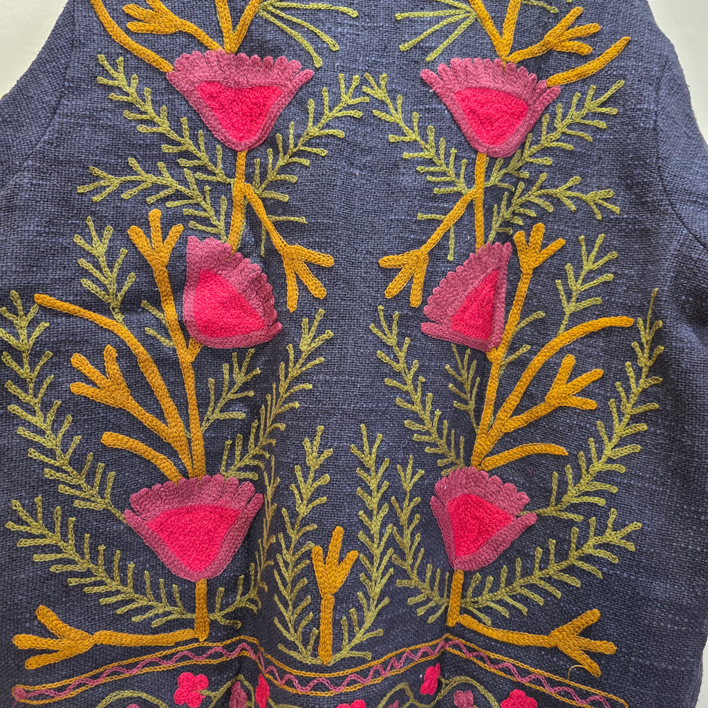 Flower Jute Suzani jacket