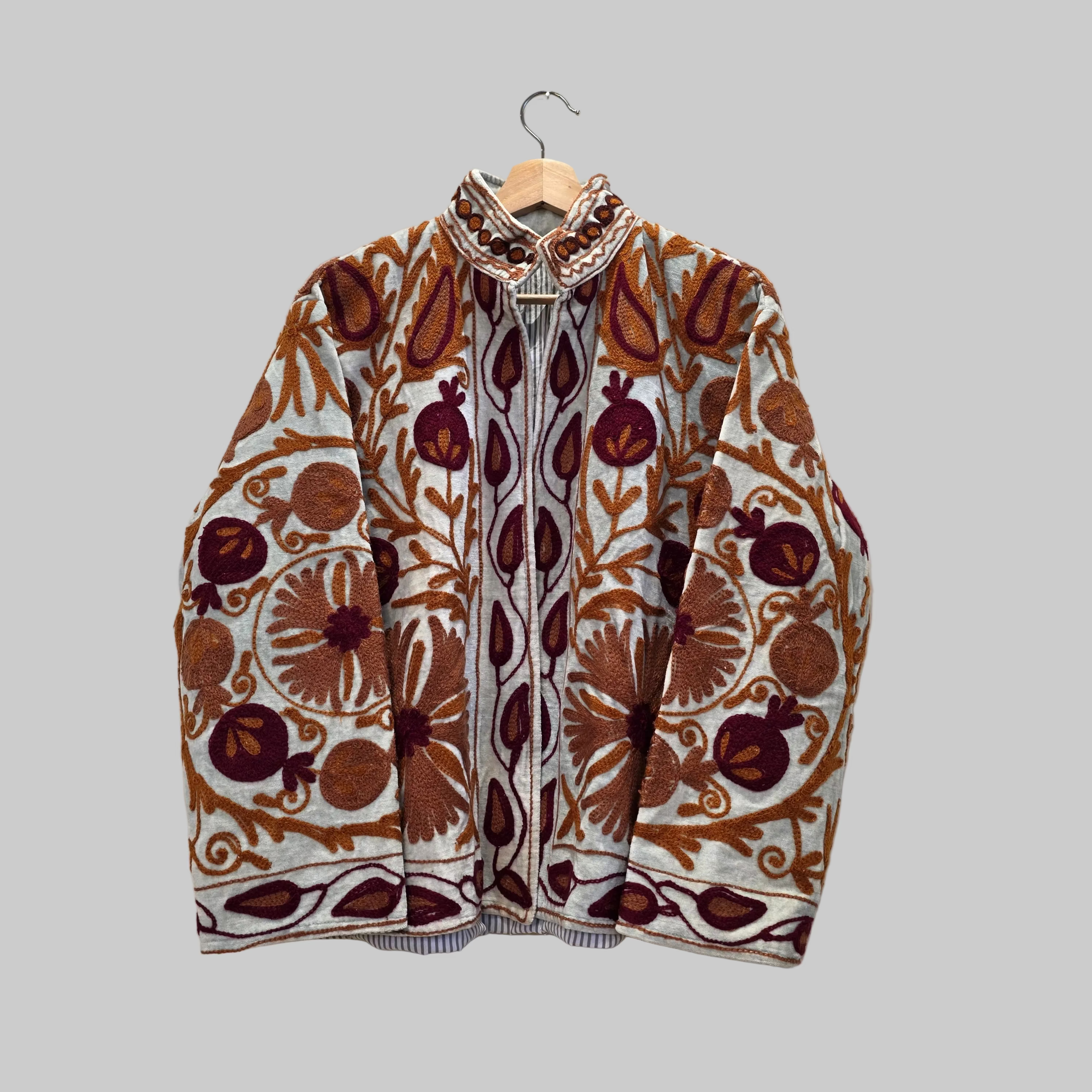 Pomegranate Velvet Suzani jacket