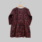 Cotton handblock(Bagru print) peplum top