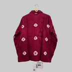 Red Peacock Bandhani Shirt