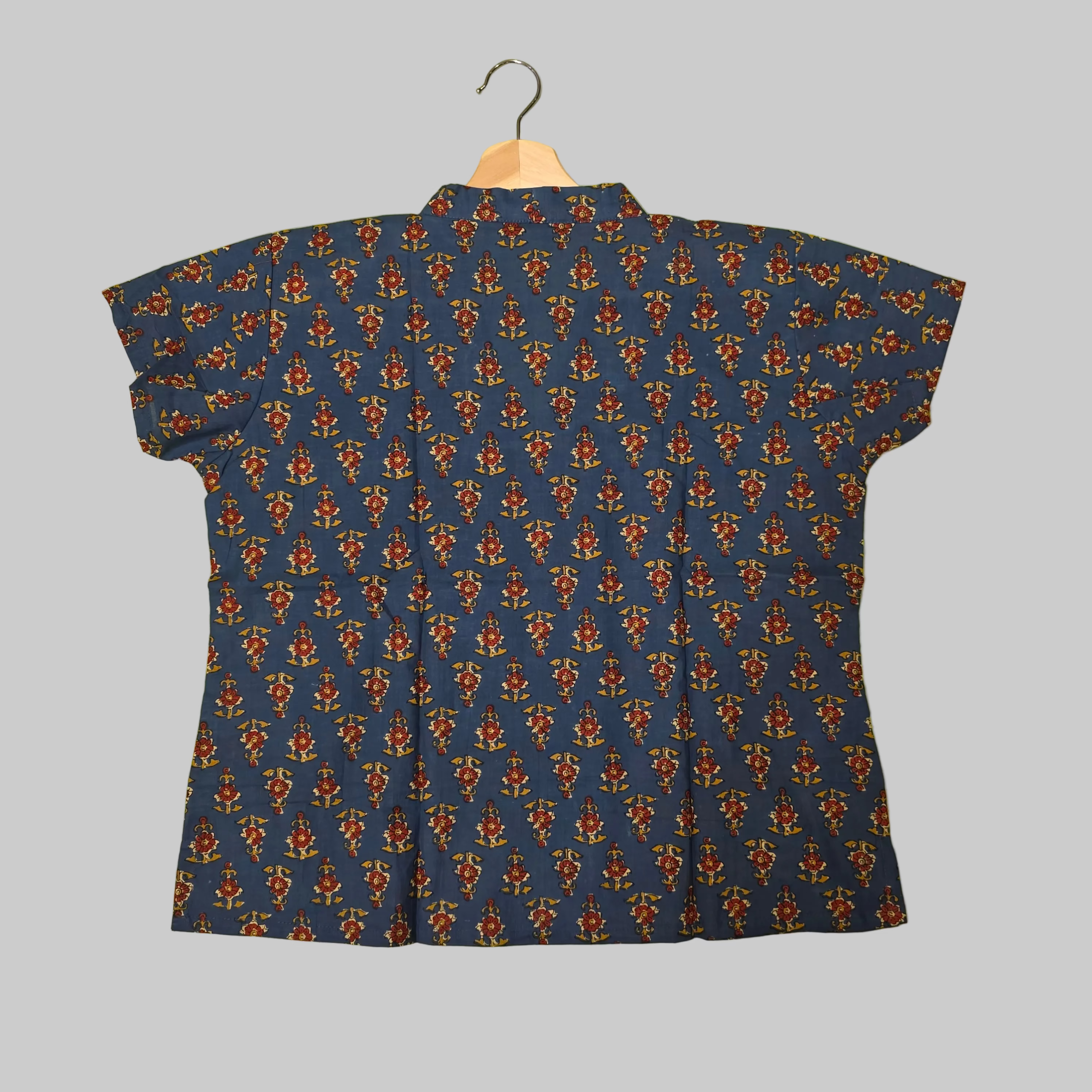 Cotton handblock short top