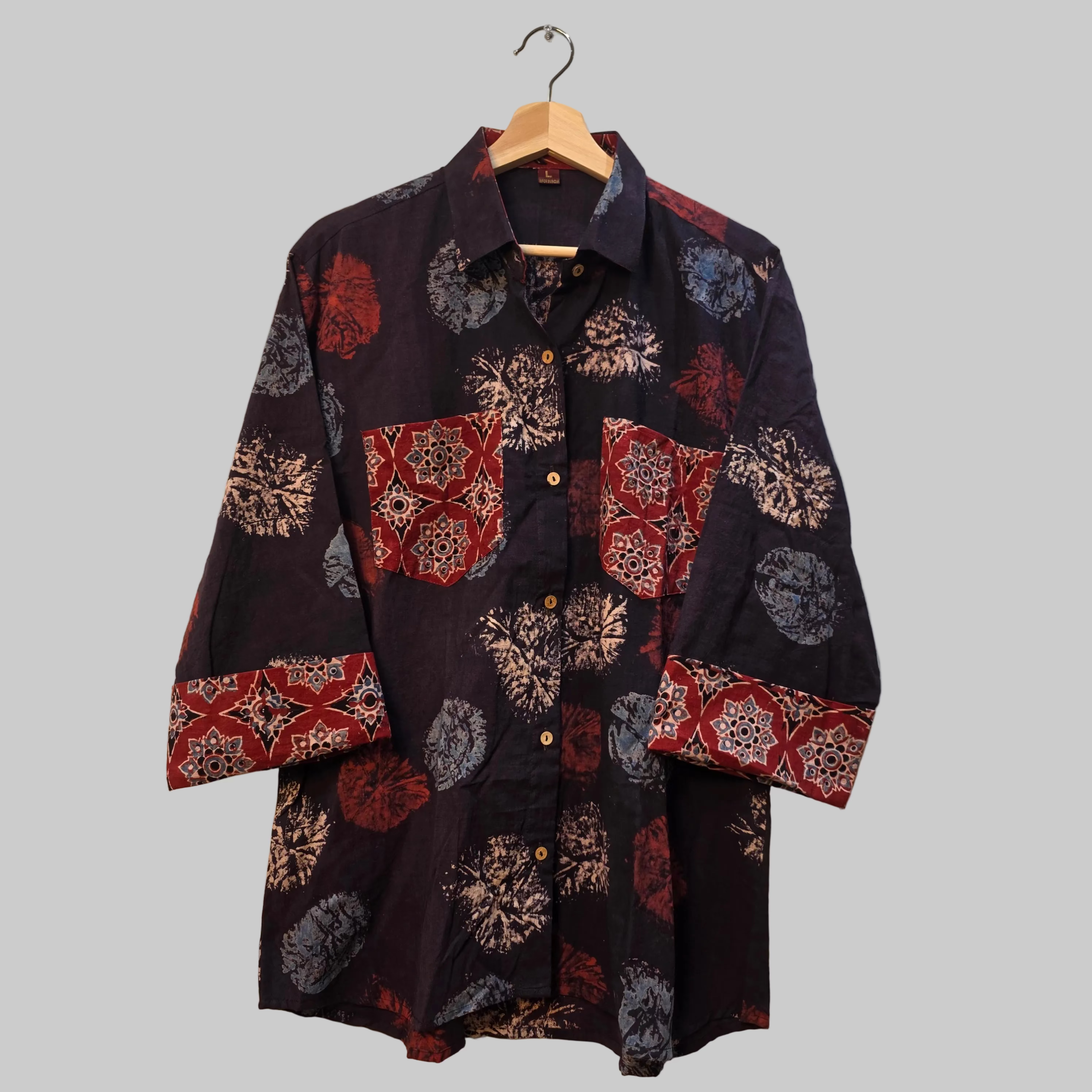 Cotton Ajrakh print shirt
